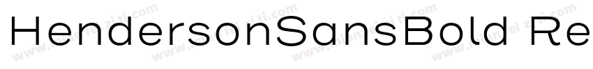 HendersonSansBold Regular字体转换